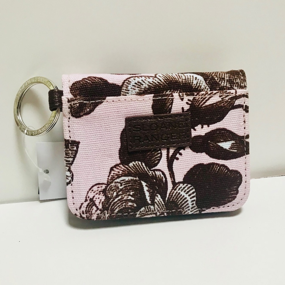 Sloane Ranger card holder w/ key ring
